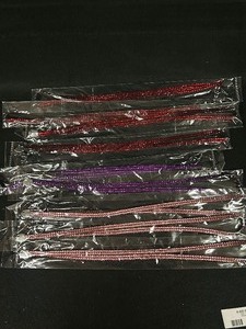 Bedazzled Red,Purple & Pink Lanyards