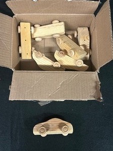Small Box of Crafting Wood Cars