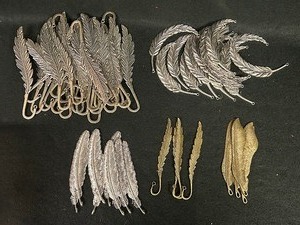 Large Assortment of Tibetan Silver Feather Beading Bookmarks