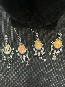 Four Cameo Necklace Pendants