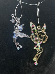 Two Tinkerbell Necklace Pendants