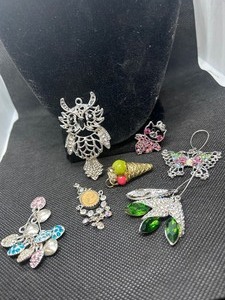 Assortment of Colorful Necklace Pendants