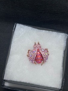 One of a kind Crystal Ladybug Brooch