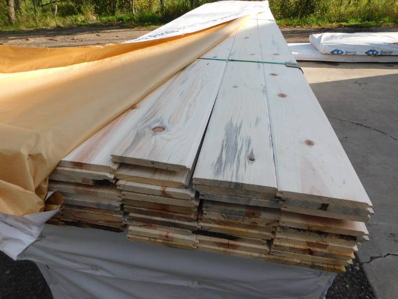 lot 2 image: 1 x 8 Ponderosa Pine Utility Tongue & Groove LWP-4 Face  Square Back - 1684 Linear Feet