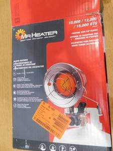 lot 43 image: Mr. Heater Single Tank Top 15,000 BTU Radiant Propane Outdoor Space Heater