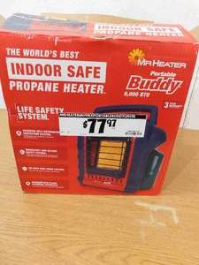 lot 45 image: Mr. Heater Portable Buddy 9,000 BTU Radiant Propane IndoorOutdoor Space Heater