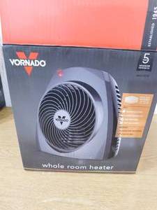 lot 64 image: Vornado VH200 1500-Watt Electric Portable Space Heater, Whole Room Vortex Heat Circulation, Charcoal