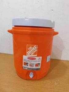 lot 56 image: The Home Depot 10 Gal Orange Water Cooler