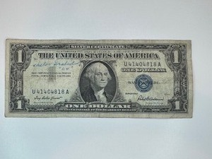 ONE DOLLAR SILVER CERTIFICATE SERIES 1957