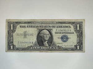 ONE DOLLAR SILVER CERTIFICATE SERIES 1957 A