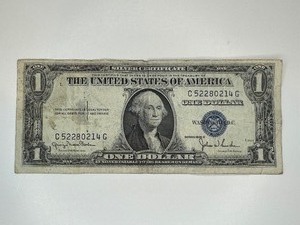 ONE DOLLAR SILVER CERTIFICATE SERIES 1935 D