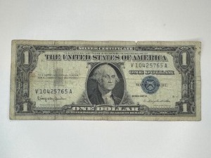 ONE DOLLAR SILVER CERTIFICATE SERIES 1957 B