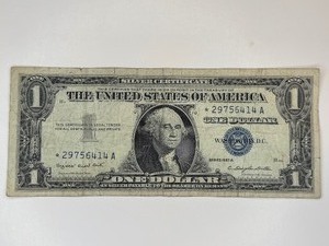ONE DOLLAR SILVER CERTIFICATE SERIES 1957 A