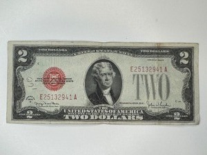 TWO DOLLAR RED SEAL NOTE SERIES 1928 G
