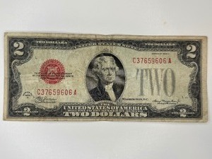 TWO DOLLAR RED SEAL NOTE SERIES 1928 D