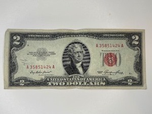 TWO DOLLAR RED SEAL NOTE SERIES 1953