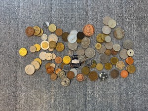 BAG OF FOREIGN COINS