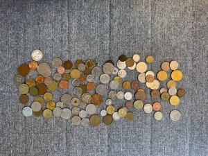 BAG OF FOREIGN COINS