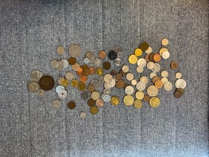 BAG OF FOREIGN COINS