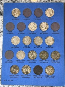 JEFFERSON NICKEL COLLECTION BOOK