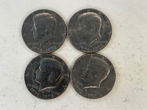 LOT OF 4 KENNEDY HALF DOLLARS BICENTENNIAL