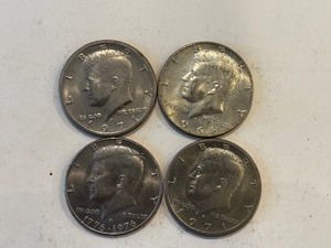 LOT OF 4 KENNEDY HALF DOLLARS MIXED DATES - D