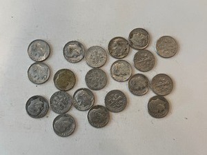 LOT OF 20 SILVER DIMES MIXED DATES