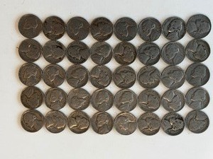 LOT OF 40 NICKLES MIXED EARLY DATES