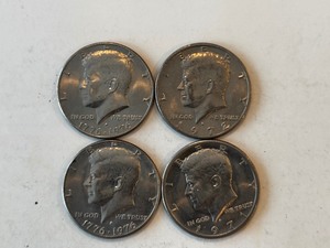 LOT OF 4 KENNEDY HALF DOLLARS MIXED DATES - D