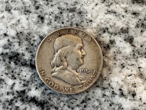1954 FRANKLIN HALF DOLLAR - D