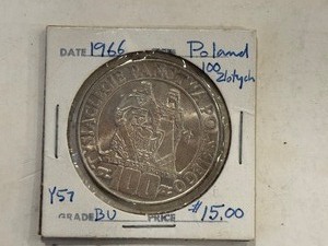 1966 100 ZL SPECIMEN MILLENNIUM POLAND
