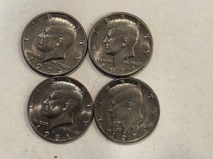 LOT OF 4 KENNEDY HALF DOLLARS MIXED DATES - D