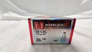 lot 75 image: Hornady 35 Cal Bullets
