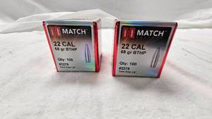 lot 86 image: Hornady 22 Cal Bullets