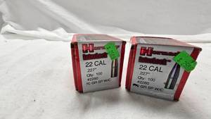 lot 138 image: Hornady 22 Cal Bullets