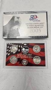 lot 89 image: 2005 US State Quarter Proof Set