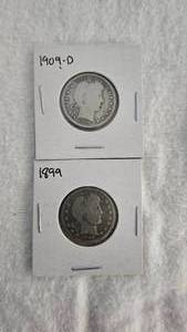 lot 125 image: 1889 and 1909 Quarters