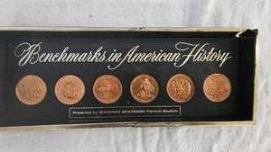 lot 126 image: Seagrams Benchmark in History Coin Set