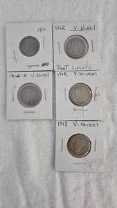 lot 130 image: 1912 V-Nickels