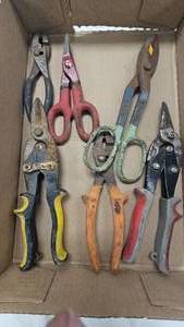 lot 168 image: Tin Snips and Shears Tool Lot