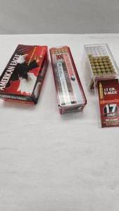 lot 212 image: .22 HMR and 9MM and 17 HMR ammo