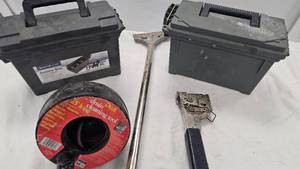 lot 274 image: Ammo Box and Misc Tool Lot