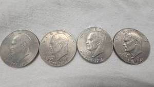 lot 296 image: Ike Silver Dollars