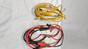 lot 310 image: Shop Light and Battery Cables