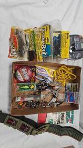 lot 312 image: Fishing Lot and Ammo Belt