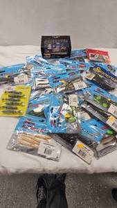 lot 317 image: Fishing Plastics, Lures, and Kyle Petty Nascare