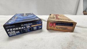 lot 325 image: 308 Win and 6.5 ammo