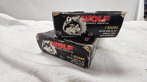 lot 353 image: Wolf 7.62x54R