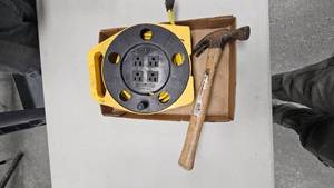 lot 375 image: Roll Extension Cord and Hammer