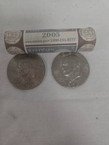 lot 295 image: Ike Dollars and Western Journey Nickel Roll